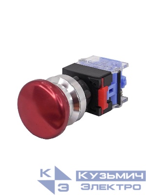 Выключатель кнопочный ВК30-01MB/R/P 1НЗ гриб без фиксации 40мм d30мм IP65 красн. Электротехник ET086976
