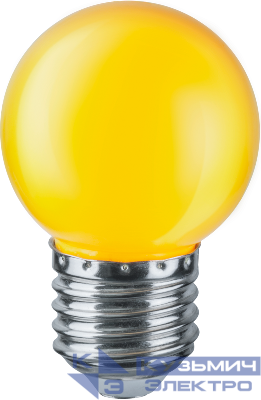 Лампа светодиодная 71 830 NLL-G45-1-230-Y-E27 1Вт шар E27 176-264В Navigator 71830