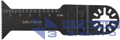 Полотно пильное фрезерованное ступенчатое удлиненное CrV сталь 40х0.6мм FIT 37906