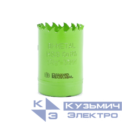 Diamond Industrial Коронка биметаллическая проф. 35 мм BIM HSS-Co 8% Diamond Industrial