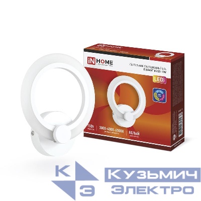 Светильник светодиодный ELEGANT BLISS-15W 15Вт 3000-6500К 1200лм 230В STEP COLOR бел. IN HOME 4690612035345