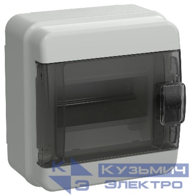 Корпус КМПн-6 TEKFOR IP65 черн. прозр. дверь пластик. IEK TF5-KP72-N-06-65-K03-K02
