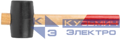 Киянка 45мм 230г деревянная ручка резинов. КУРС 45345