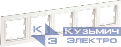 Рамка 5-м BRITE РУ-5-БрБ бел. IEK BR-M52-K01