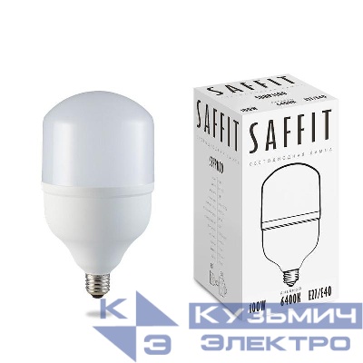 Лампа светодиодная SBHP1100 100Вт T160 4000К E27-E40 230В SAFFIT 55100