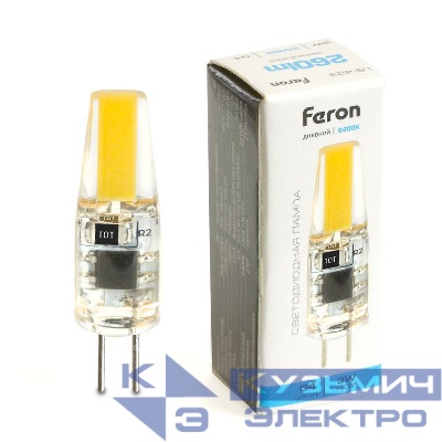 Лампа светодиодная LB-423 3Вт JC 6400К G4 230В FERON 51169