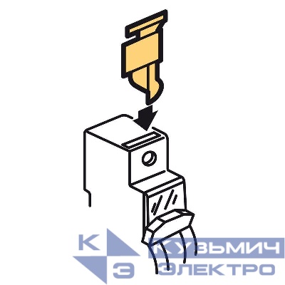 Крышка винтовая пломб. с шагом 1мод. (комплект 4шт) Leg 406304