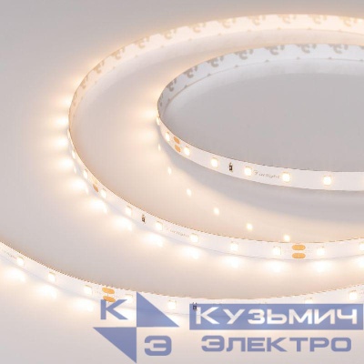 Лента светодиодная RT-A60-8mm 24V Warm 3000К CRI98 4.8Вт/м IP20 2835 открыт. (уп.5м) Arlight 027935(2)