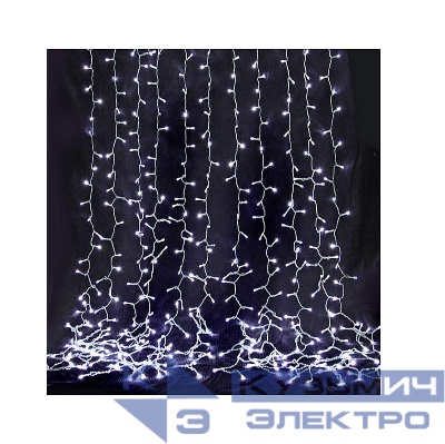 Гирлянда "Занавес" 500 LED 250х150см уличная соед. до 6 мод. бел. SHLights 4690601041296