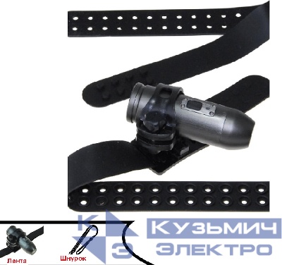 Набор креплений "B" для моделей Bullet PRO и Bullet Lite: Шнурок на запястье, Регулируемый резиновый ремень 2шт, Ленты крепежные резиновые 50мм РАСПРОДАЖА