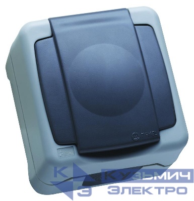 Розетка с заземлением и крышкой с винтовым зажимом IP55 Makel 36064029