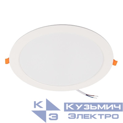 Светильник светодиодный PLED DL7 24Вт 6500К IP54 2040лм WH встраив. бел. Pro JazzWay 5069121