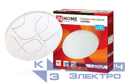 Светильник светодиодный DECO ГЛОРИЯ 36Вт 4000К 3240лм 230В 380х55мм IN HOME 4690612025100