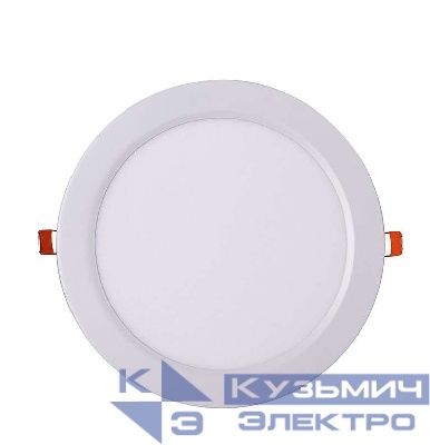 Светильник светодиодный PPL-R WH 15Вт 6500К IP40 d190мм ДВО встраив. ультратонкий кругл. JazzWay 5008601A
