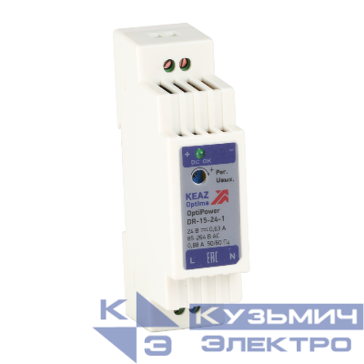 Блок питания OptiPower DR-15-24-1 КЭАЗ 284543