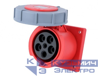 Розетка для скрытой проводки 3Р+РЕ+N 125А 380В IP67 РЩ-103 DEKraft 26277DEK