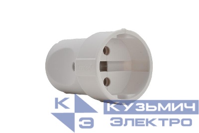 Розетка штепсельная Accessories без заземл. бел. LEZARD 715-1600-606W