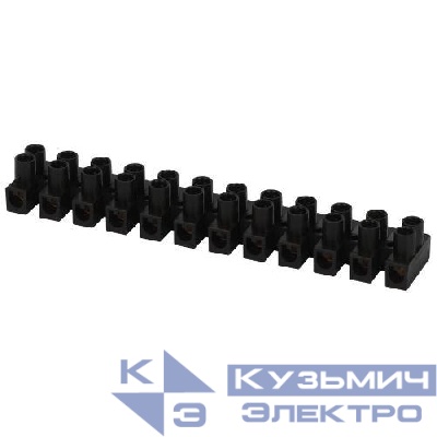 Зажим винтовой изолированный ЗВИ-нг 3А 0.5-4.0кв.мм 12 пар черн. NO-225-510 Эра Б0068036