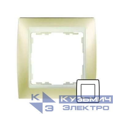 Рамка 1-м Simon82 матов. шампань Simon 82714-34