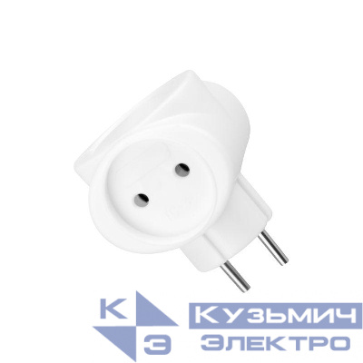 Разветвитель 3-м 6А IP20 220В биметал. бел. Rexant 11-1064