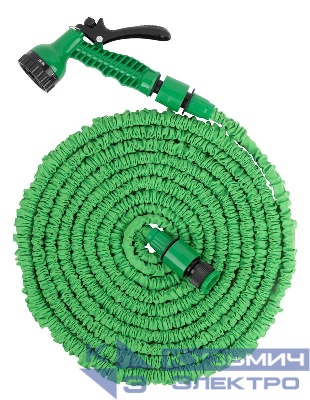 Набор поливочный (шланг растягивающийся 5-15м и пистолет для полива 7 режимов ) FIT 77288