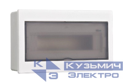 Корпус встраиваемый дв. 1 ряд 13 мод. IP41 ЩРВ-П пласт. прозр. DEKraft 31053DEK
