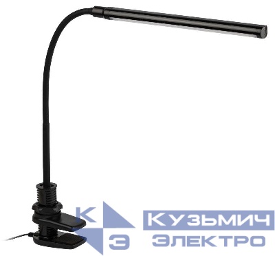 Светильник светодиодный NLED-509-8W-BK настольный на струбцине черн. ЭРА Б0059842