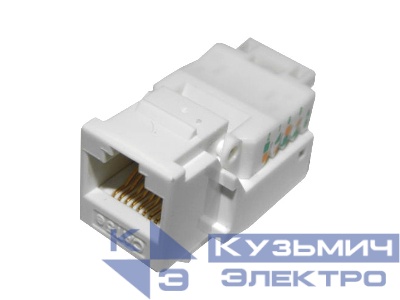 Модуль Keystone неэкранированный, RJ45, cat.5e, 90°, без инструмента, белый, NETKO Expert CKC