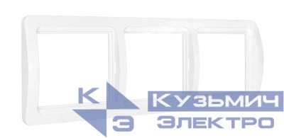 Рамка 3-м Валери гор. бел. UNIVersal ВР003Г