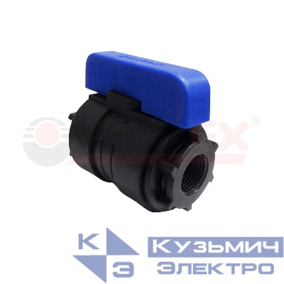 Кран шаровой компрессионный ВН/ВН резьба разборный 1/2дюйм-1/2дюймДу20 (40/8) VALFEX 1210120012012