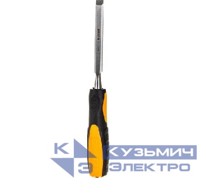 Стамеска-долото усиленная рукоятка 12 мм 2 комп. CrV Вихрь 73/2/7/2