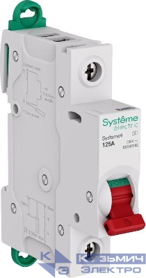 Выключатель нагрузки 1п 125А Systeme9 230В SE S9S40192