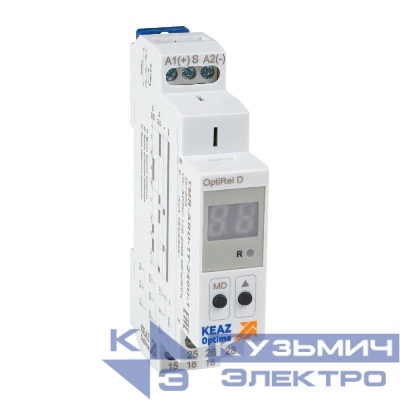 Реле времени OptiRel D TMR-ARD-1T-240U-1 циклическое цифровое 16А 1СО 12-230АС/DC КЭАЗ 357858