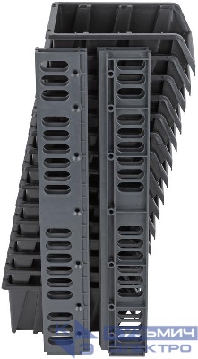 Набор лотков для крепежа (15шт лотков 150х95х70мм+4шт планок) черн. MOS 65701М