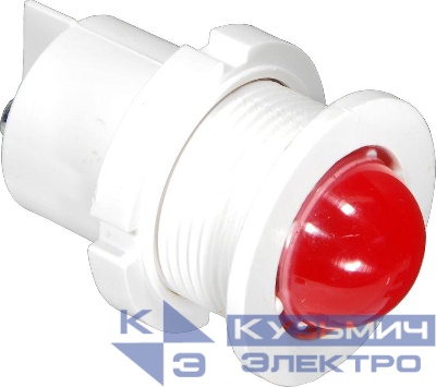 Лампа светодиодная СКЛ-11А-К-2-220 220В 50Гц/пост. диаметр посадочного отверстия 27мм УХЛ2.1 красн. Реле и Автоматика A8021-78103691