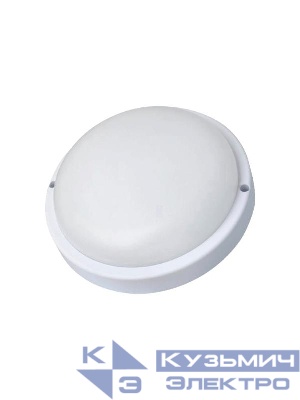 Светильник ДПО 10Вт 4000К IP65 230В круг ЖКХ настенно-потолочный КОСМОС KOC_DPO10WR1.4K