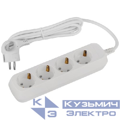 Удлинитель 4х1.5м с заземл. ПВС 3х1 UDL-16-415-E Greenline Эра Б0065081