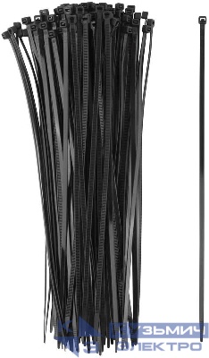 Хомут для проводов 4.8х300мм нейлон. черн. (уп.100шт) FIT 60356