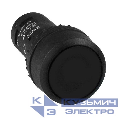 Кнопка SW2C-11 возвратная черн. NO+NC EKF sw2c-11s