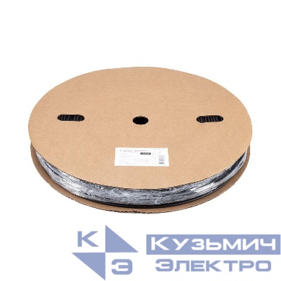 Трубка термоусадочная ТУТ нг 4.0/2.0 черн. (уп.200м) Rexant 49-0406
