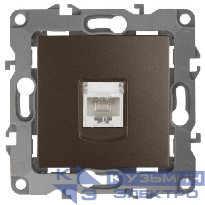 Розетка компьютерная Эра12 12-3107-13 RJ45 бронз. Эра Б0019351
