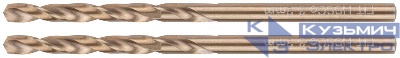 Сверло по металлу HSS с добавкой кобальта 5% Профи в блист. 3.2мм (уп.2шт) FIT 34432