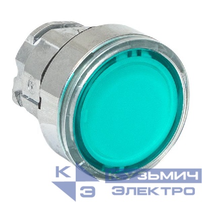 Механизм кнопки исполнительный XB4 IP65 плоский возвратный без фиксации с подсветкой зел. EKF XB4BW-G-65
