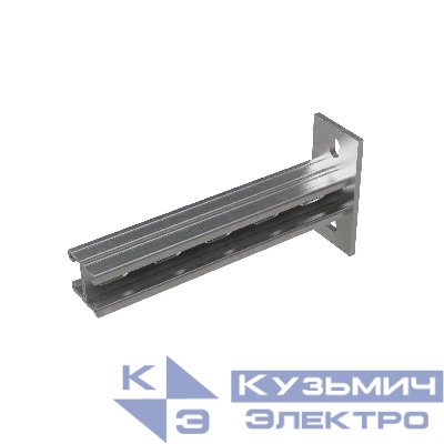 Консоль-Страт двойная усиленная развернутая 41х21 L550 сталь 2.5мм КМ LO32132