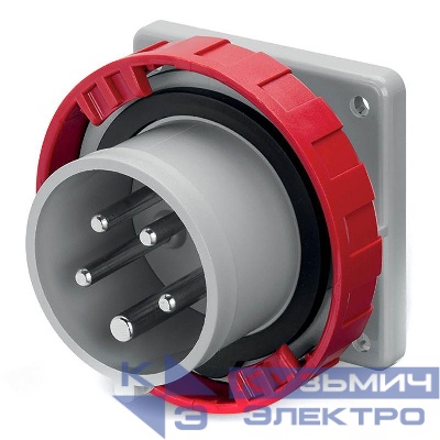 Вилка скрыт. уст. прямая 32А 3P+E+N 400В IP67 DKC DIS2483297