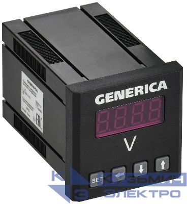 Вольтметр цифровой щитовой 1ф 48х48 LED GENERICA IDV31-5-1-0-LED-G