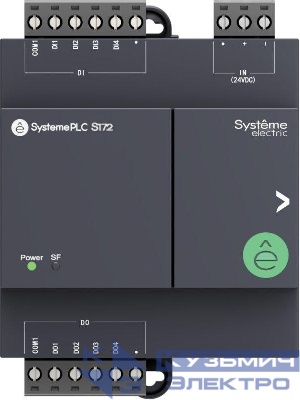 Модуль ввода/вывода дискретный 24В DC 8 IO: 4 DI; 4 DO (реле) SE SM172EDM0800