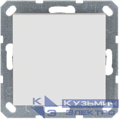 Кнопка звонка 1-кл. 10А IP20 механизм бел. глянцевый Jasmart G3010W