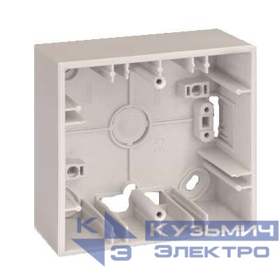 Коробка 2 поста ОП Simon27 86х164х37мм бел. 2700752-30