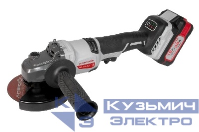 Машина шлифовальная угловая аккумуляторная бесщеточная УШМ-125/36ВМЭ 125мм АПИ 36В 2 АКБ 2.0А.ч ЗУ ИНТЕРСКОЛ 956.2.2.70